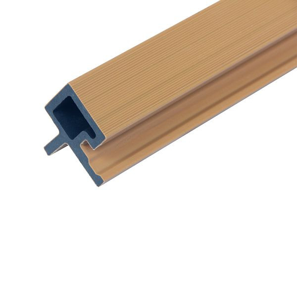HOME DELUXE WPC Eckprofil für Fassadenverkleidung SANO Teak, 8er Set, 73060