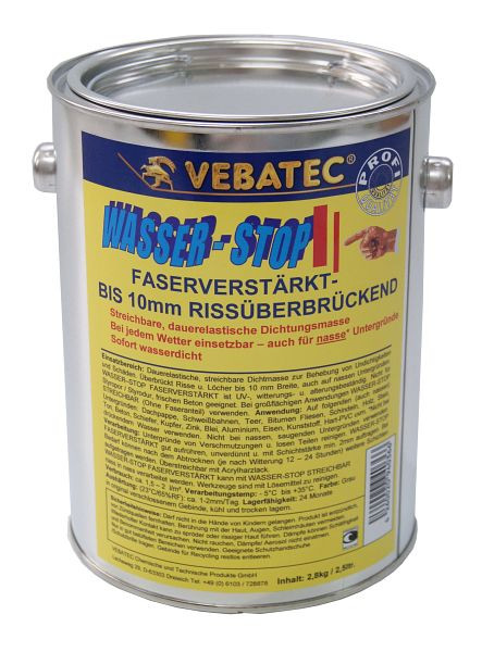 Vebatec Wasser-Stop 2,8kg faserverstärkt, 038