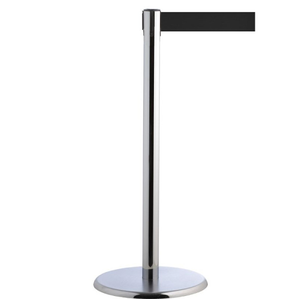 Stein HGS Personenleitsystem -P-LINE Future-, Metall/ verchromt, schwarz, mit magnetischem Gurtendstück, 12797-0304