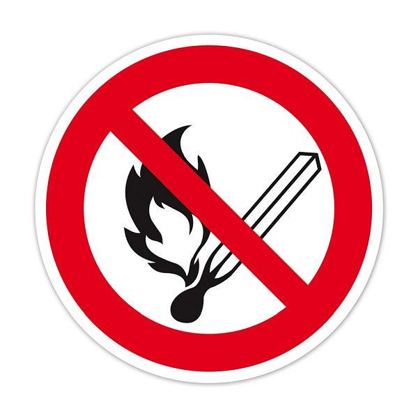 WERO Verbotszeichen: Feuer, offenes Licht und Rauchen verboten, 290162