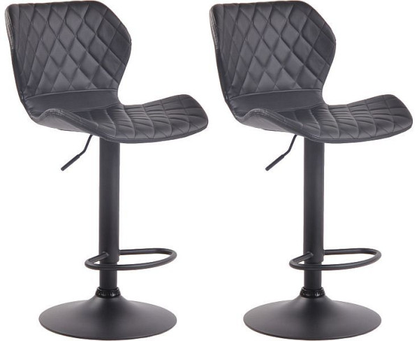 CLP Barhocker Cork Kunstleder schwarz, schwarz, VE: 2 Stück, 315176