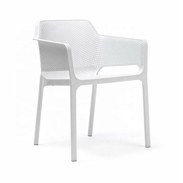 Sanotechnik Outdoorsessel, VE: 4 Stück als Set, weiß mit hoher Armlehne, WW044