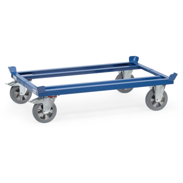 Fetra Paletten-Fahrgestell - Elastic-Vollgummi, für Gitterboxen und Flachpaletten 1200 x 800 mm, 22811