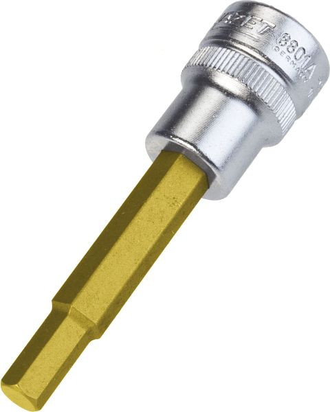 Hazet Schraubendreher-Steckschlüsseleinsatz, Vierkant hohl 10 mm (3/8 Zoll), Innen-Sechskant Profil, 1/4 ", 8801A-1/4