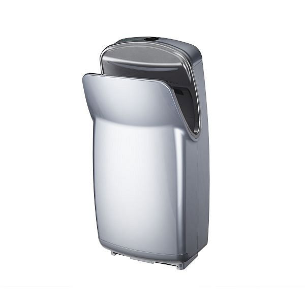 Air Wolf Händetrockner, Serie V, H x B x T: 673 x 334 x 233 mm, ABS silber, 10-750