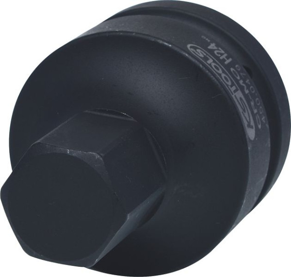 KS Tools 1" Kraft-Bit-Stecknuss Innensechskant, kurz, 24 mm, 450.0479
