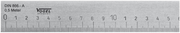 Vogel Germany Strichmaßstab, 500x30x 6mm, 1691010050