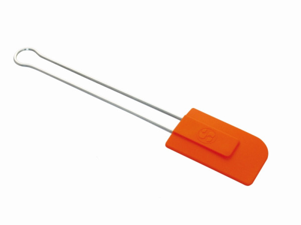 Schneider Stielschaber Silikon mittel orange, 285 mm lang, mit Edelstahlstiel, 200926