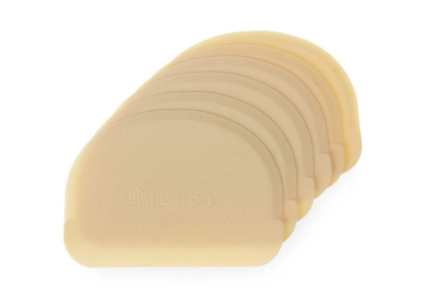 Hendi Teigschaber, flexibel, VE: 6 Stück, halbrunde Form, 554166