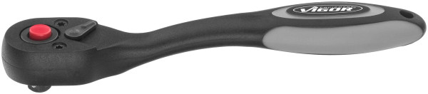 VIGOR Feinzahn-Umschaltknarre, Vierkant massiv 6,3 mm (1/4 Zoll), 150 mm, V6014