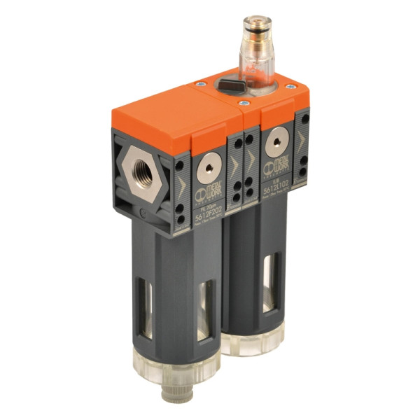 Metal Work Filter + Öler »SYNTESI«, BG 2, G 3/4, 20 µm, RMSA halbautomatisch, 145409