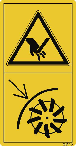 Moedel Schutzeinrichtung zum Schleifen der Messer..., Folie, 50x96 mm, VE: 10 Stück/Bogen, 69788