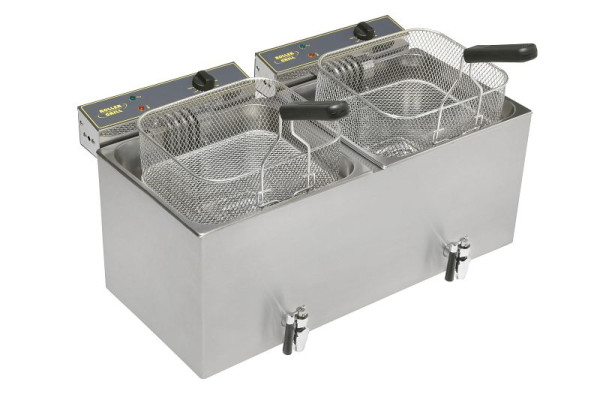 ROLLER GRILL Fritteuse 2 Becken 12 l, MF120DR