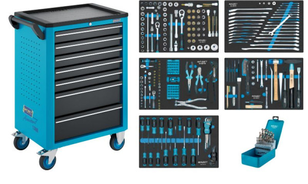 Hazet Werkstattwagen Assistent 176N-7, Sortiment 292-teilig, 176N-7/292