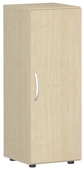 geramöbel Flügeltürenschrank mit Standfüßen, Griff links oder rechts, inkl. Türdämpfer, nicht abschließbar, 400x420x1104, Ahorn/Ahorn, S-343102-AA