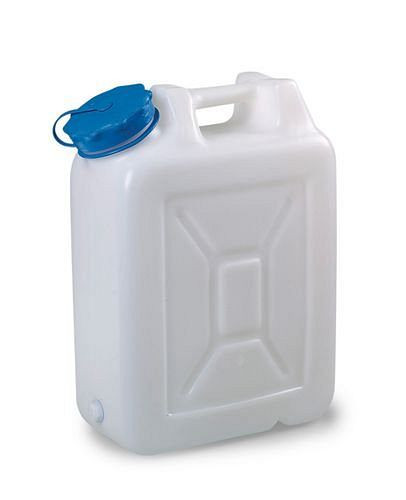 DENIOS Weithalskanister aus Polyethylen (PE), 20 Liter Volumen, ohne Gewindestutzen, 250191