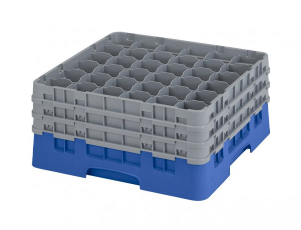 Cambro Spülkorb mit 36 Fächer Camrack® 19,6 cm Blau, 36S738168