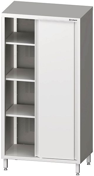 Stalgast Hochschrank mit Schiebetüren, 1000x700x2000 mm, verschweißt, VHK10710
