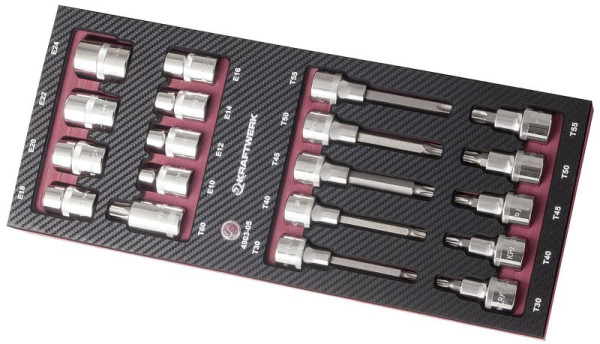 Kraftwerk 19-teilig EVA3 Bit-Stecknusssatz 1/2" TX, 4903-05