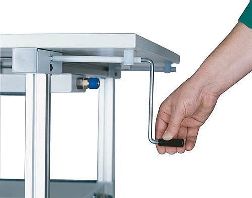 Bedrunka+Hirth Höhenverstellung, Kurbelverstellung Grundtisch 1000, 07.00.42