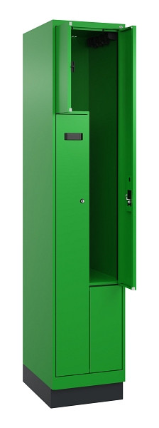 C+P Z-Spind Evolo PLUS, Sockel, 2 Fächer, 1950x400x500mm, 6037/6037, Zylinderschloss, 049023-122 S10052