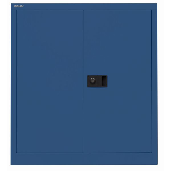 Bisley Flügeltürenschrank UNIVERSAL, 1 Fachboden für 2 Ordnerhöhen, Breite 914 mm, 639 oxfordblau, E402A01639