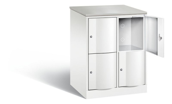 C+P XL-Schließfachschrank Resisto, H1077xB772xT640mm, Farbe: Verkehrsweiß, 8472-273 S10077