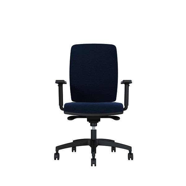 Bisley Bürodrehstuhl Cometa, Gepolsterte Rückenlehne, Höhenverstellbare Armlehnen, Kunststofffußkreuz, TN9618 lava blue, COMEGKLTN9618