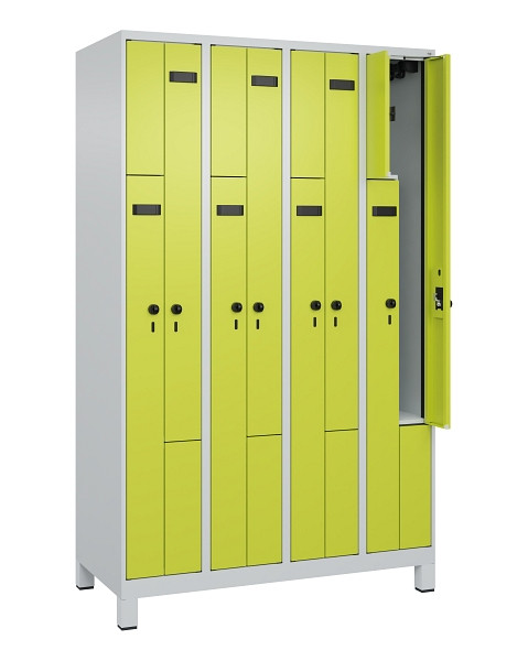 C+P Z-Spind Evolo PLUS, Füße, 8 Fächer, 1950x1200x500mm, 7035/0024, 049013-408 S10017