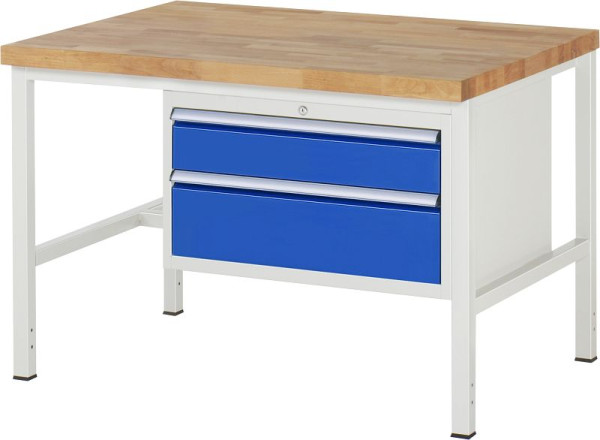 RAU Werkbank Serie 8000 - Modell 8223, B1250 x T900 x H840 mm, 13-8223A1-129B4S.11