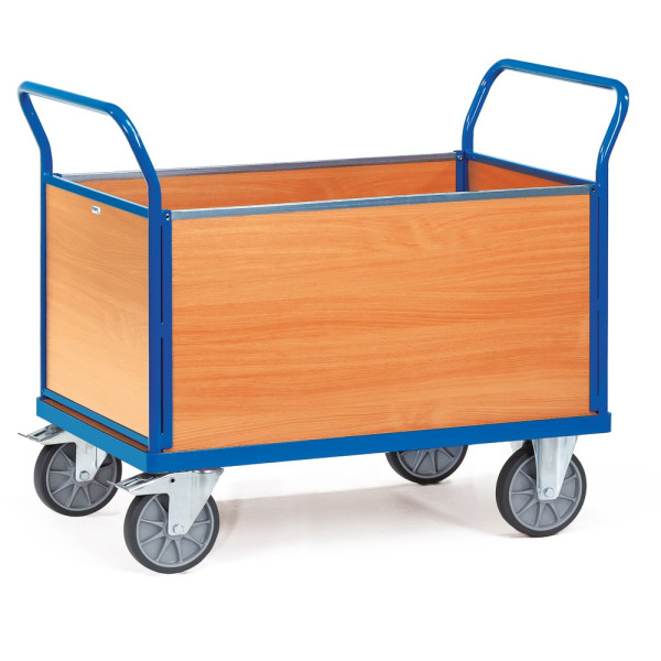 Fetra Vierwandwagen, Ladefläche 1.200 x 800 mm, Holz, 2553