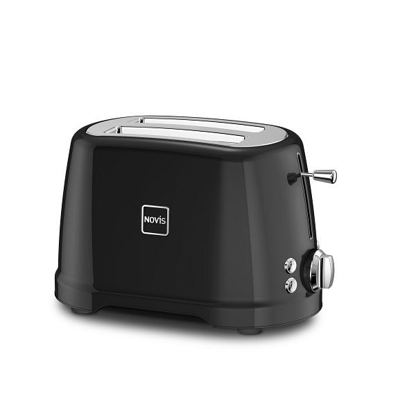 NOVIS Iconic Line Toaster T2 schwarz SET mit Brötchenwärmer, 900 W / 220-240 V, 6115.03.20.21