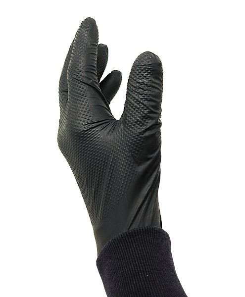 Kraftwerk Gogrip PRO Nitril-Handschuhe, Schwarz, XXL, VE: 50 Stück, 805.002.008