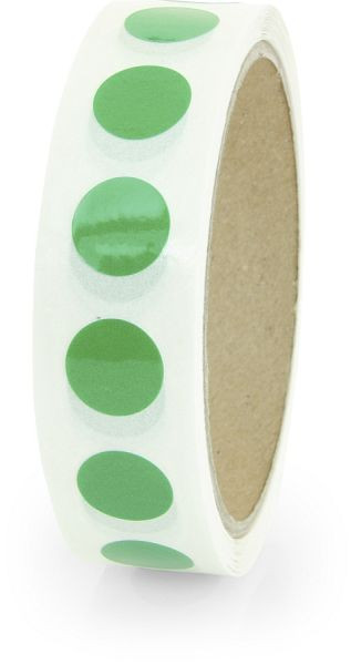 Moedel Markierungspunkte blanko, Polypropylenfolie, grün, Ø 15 mm, VE: 500 Stück/Rolle, 55670
