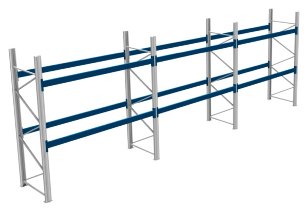 BITO Palettenregal P2 3005x1100x8600 Komplettregal, 2E 1000 RAL5010 U, 55894