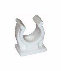 Riegler Rohrklemmen, für Rohr-Außendurchmesser: 12 mm, Farbe: weiß, 114029