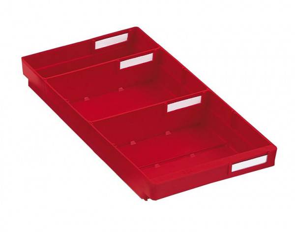 Kappes Regalkasten Modell 420 rot, 400 x 240 x 65 mm, für 4 Trennplatten, 6631.00.3151