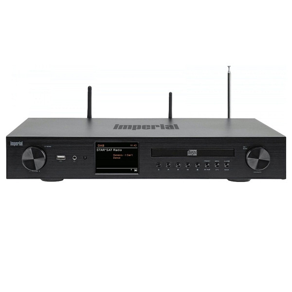IMPERIAL DABMAN i550 CD HiFi Receiver, mit Verstärker und CD Player, Bluetooth, UPnP/DLNA, USB, MP3, WMA, WLAN, Musik-Streamingdiensten, 22-252-00