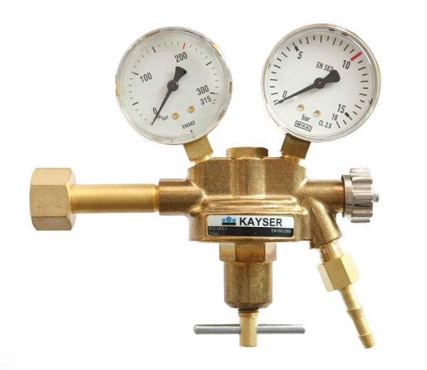 ELMAG Druckregler 'Stickstoff', mit 2 Man. Ø 63mm, Arbeitsdruck regelbar 0-40 bar, 54119