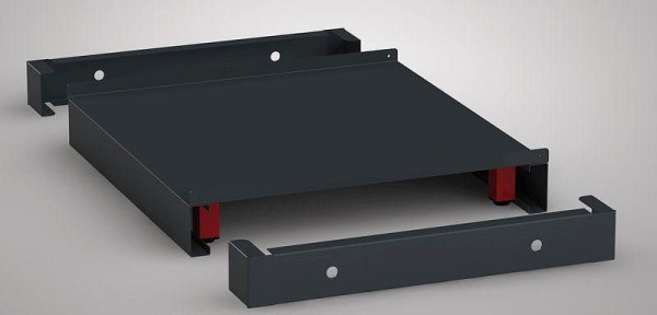KLW Hubwagensockel mit Trägerblech für Schubladenschrank-Serie SMB (1439 x 750 mm), verstellbar, SMB-HSO-V-100