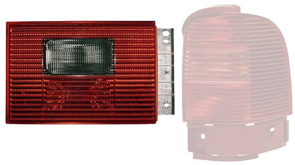 HELLA Heckleuchte, Glühlampe, rauchgrau/rot, innerer Teil, für u.a. VW Sharan (7M8, 7M9, 7M6), ECE, links, 9EL 964 541-021