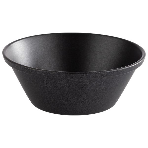 APS Dipschälchen, 6er Set, Ø 6 x 2,5 cm, 40 ml, Edelstahl, schwarz-grau, 40723