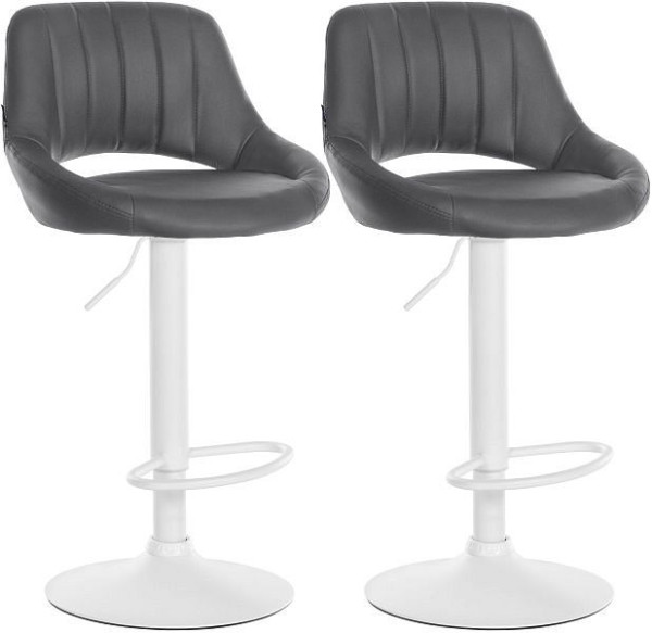 CLP Barhocker Milet Kunstleder W, grau, VE: 2 Stück, 324569