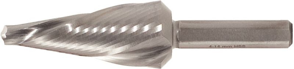KS Tools HSS Blechschälbohrer spiralgenutet, Durchmesser 4-14mm, 336.0024