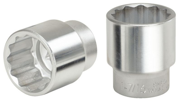 KS Tools 3/4" 12-kant-Stecknuss, kurz, 1.11/16", 911.3455