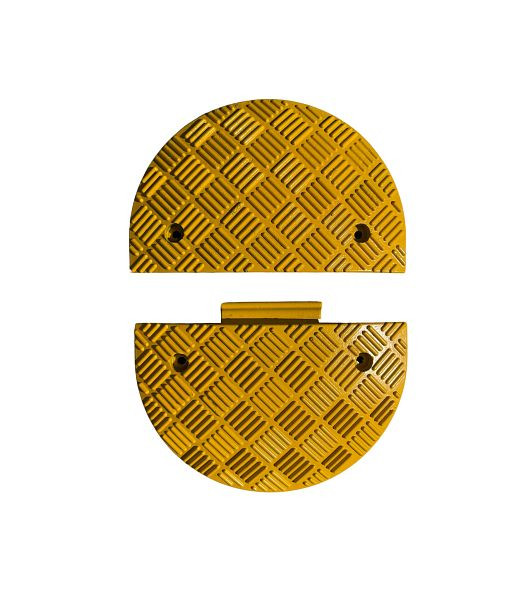 Ri-Traffic Temposchwelle element, Endstück gelb, Höhe 5 cm, weiblich, 12-1005-07V