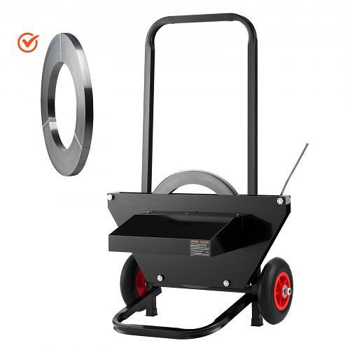 VEVOR Abrollwagen für Stahlbandspulen 600mm Kern, mit Gummirädern, für Fabrik, Lager, Ladebereich, BZKZCKZCGDWNLS6CH001V0