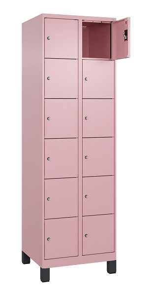 C+P Schließfachschrank Evolo PLUS, mit Füßen, 12 Fächer, 1950x600x500mm, 3015/3, 049010-206 S10024