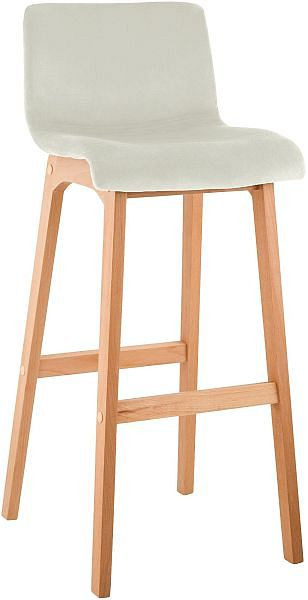 CLP Barhocker Hoover Samt Natura, creme, 326999, 4255716369880