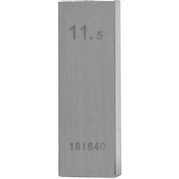 STEINLE Einzel Parallel Endmaß Stahl 11,5 mm, DIN EN ISO 3650 mit Toleranzklasse: 1, 42020086